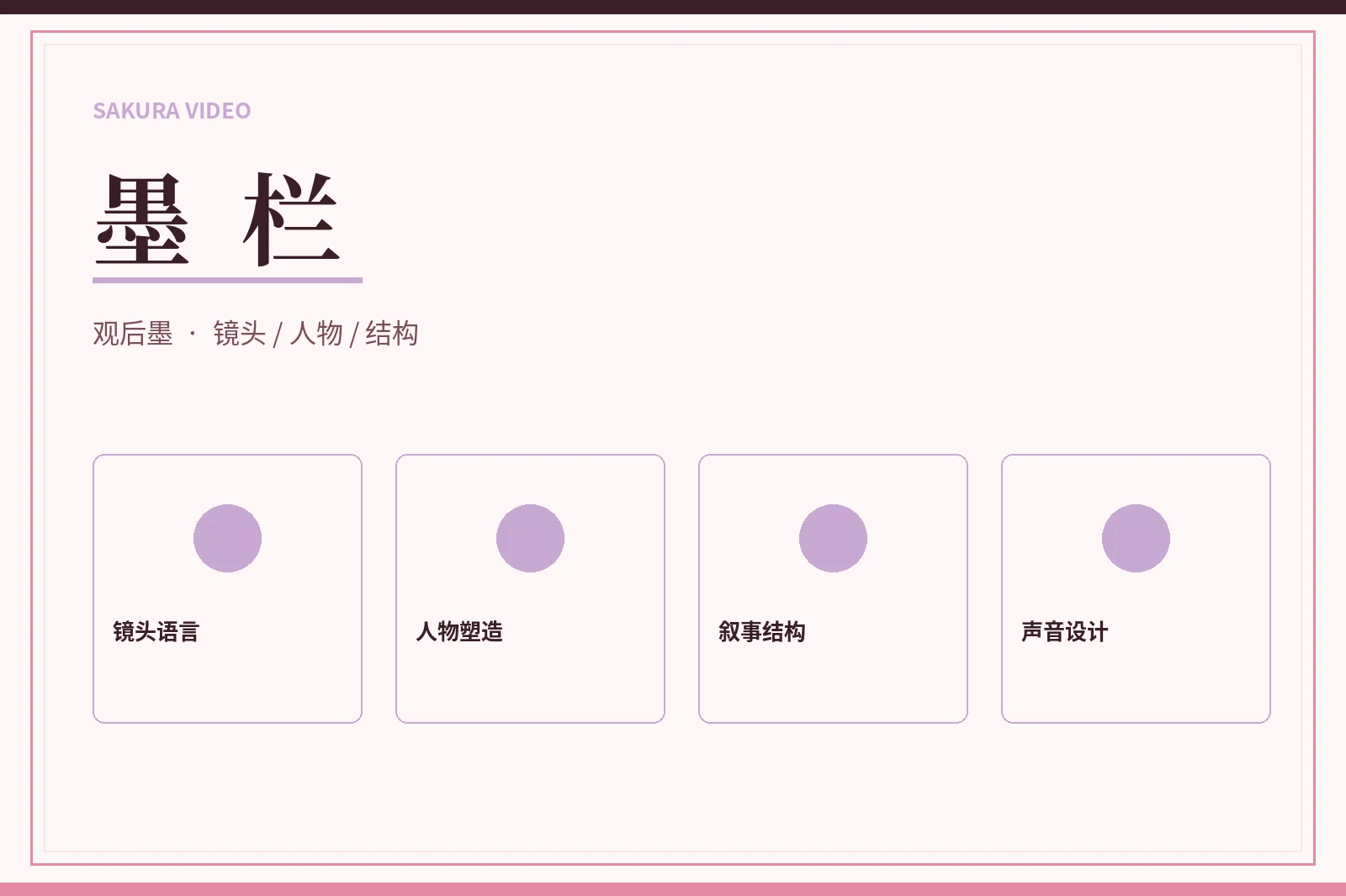 墨栏内容导览